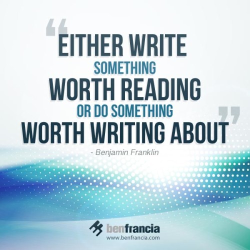 Aug1 Aug1 500x500 Marketing Insight Wednesdays: Do Something Worth Writing About