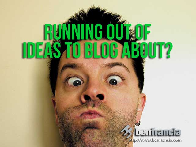 running out of topics 6 Quick Fixes to Bloggers Block
